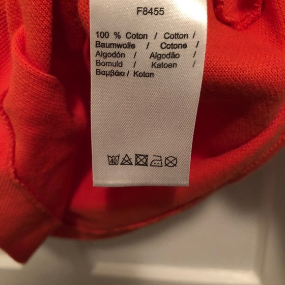 Lacoste Polo - Orange - Men's Size 3 (Small) - Picture 4 of 4